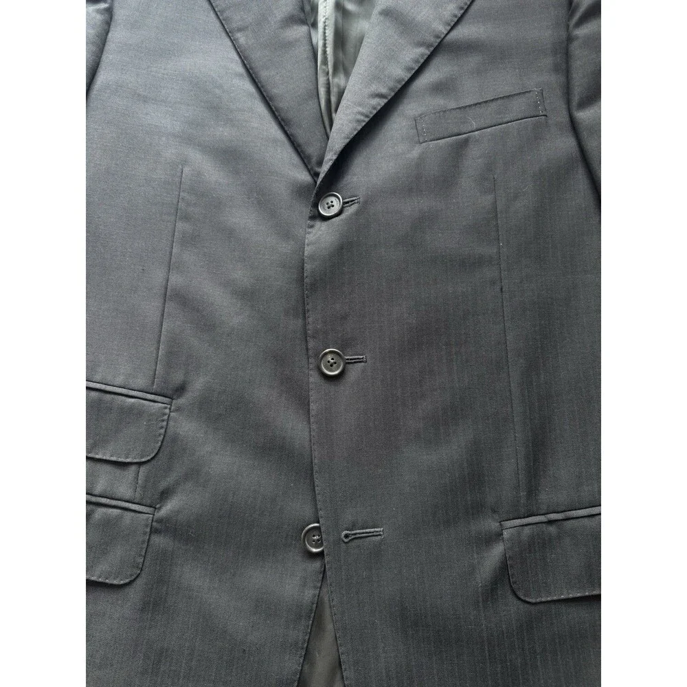 Gucci Tom Ford Striped Rayon Blazer 42 Black